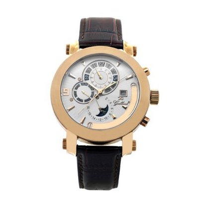 Gallucci Automatic White Dial IP Rose Gold Coating Case #WT22448AU/SSL-RG