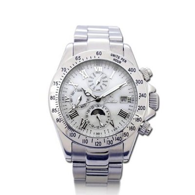 Gallucci Automatic White Dial Silver Case #WT23208AU/SS-B-PWH