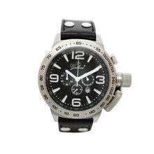 Gallucci Chronograph Quartz Black Dial Crown #WT22483CH/SSL(A)-WKK