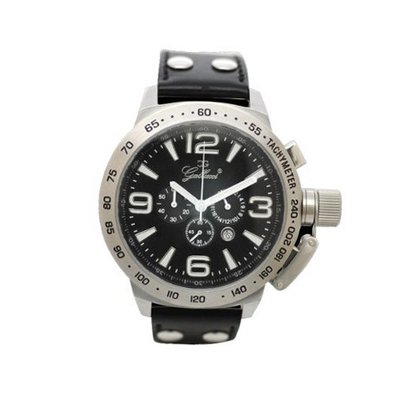 Gallucci Chronograph Quartz Black Dial Crown #WT22483CH/SSL(A)-WKK