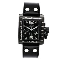 Gallucci Chronograph Quartz IP Black Case Black Dial Crown #WT22484CH/SSL-KK