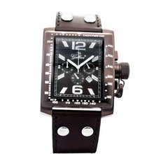 Gallucci Chronograph Quartz IP Brown Case Brown Dial Crown #WT22484CH/SSL-BB