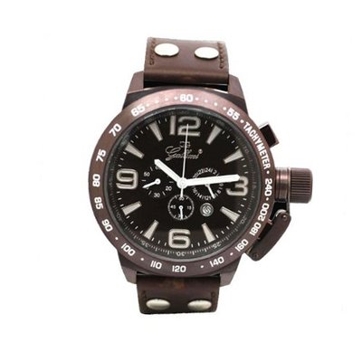 Gallucci Chronograph Quartz IP Brown Crown #WT22483CH/SSL(A)-BB