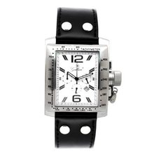 Gallucci Chronograph Quartz Steel Case White Dial Crown #WT22484CH/SSL-PK