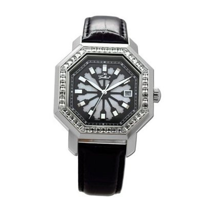 Gallucci Classic Swiss Quartz Steel With Swarovski Crystal Case #WT23386QZS/SS-L-PKK