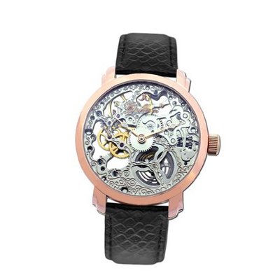 Gallucci Mechanical Hand Winding Skeleton IP Rose Gold #WT22200SK/SSL-RGK