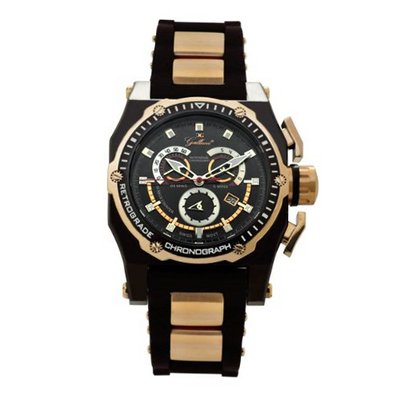 Gallucci Swiss Chronograph 2 Tone Coating Case #WT23370CHS/SS-SP-RG