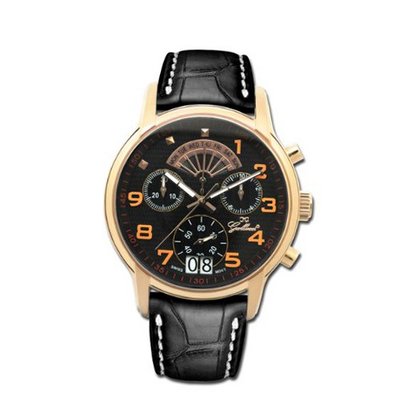 Gallucci Swiss Chronograph IP Rose Gold Case #WT23283CH/SSL-KK