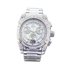 Gallucci Swiss Quartz Steel Case #WT23317CH/SS-B-WH