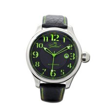 Gallucci Unisex Automatic Black/Green Dial Silver Case #WT23115AU/SS-L-PNP-GN