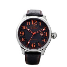 Gallucci Unisex Automatic Black/Orange Dial Silver Case #WT23115AU/SS-L-PNP-OG