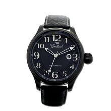 Gallucci Unisex Automatic Black/White Dial IP Black Coating Case #WT23115AU/SS-LK-KW