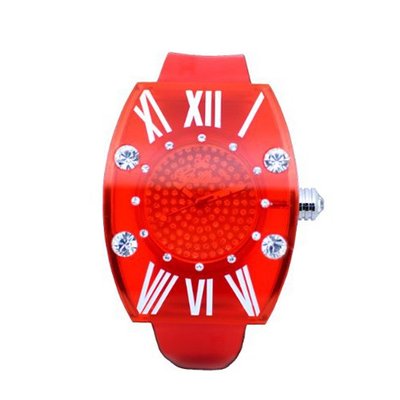 Gallucci Unisex Fashion Quartz Swarovski Crystal Red Color #WT23180QZ/PC-P-RD