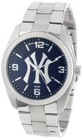 Game Time Unisex MLB-ELI-NY3 Elite New York Yankees Pinstripe Logo 3-Hand Analog