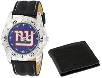 Game Time Unisex NFL-WWS-NYG Wallet and New York Giants NHL Set