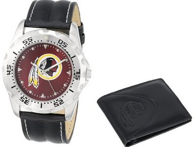 Game Time Unisex NFL-WWS-WAS Wallet and Washington Redskins NHL Set