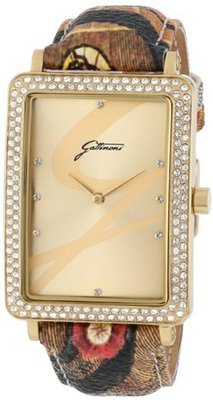 Gattinoni 202681GA13-1C Planetarium Gold Plated Crystal Textured Leather