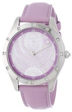 Gattinoni B0562-003 Aquarius Stainless Steel Light Purple Leather Swarovski Crystal
