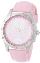 Gattinoni B0562-004 Aquarius Stainless Steel Pink Leather Swarovski Crystal