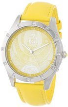 Gattinoni B0562-005 Aquarius Stainless Steel Yellow Leather Swarovski Crystal