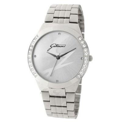 Gattinoni W0198GSSSLV Indus Stainless Steel Zyrcons Logo