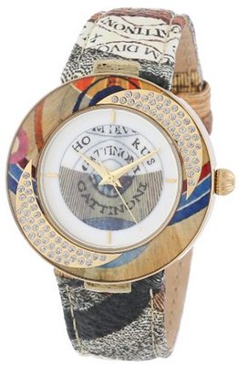 Gattinoni W0309GGTZWP Carina Yellow Gold Ion-Plated Coated Stainless Steel Swarovski Crystal