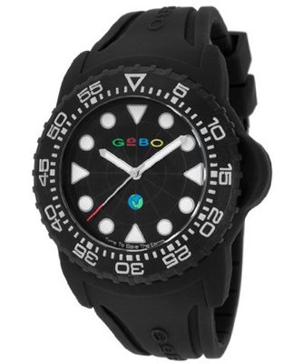 Black Dial Black Rubber