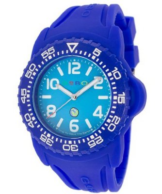 Light Blue Dial Blue Rubber