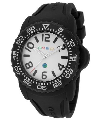 White Dial Black Rubber