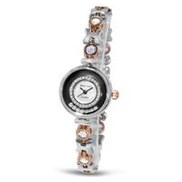 Fashion with Crystal in 18K Rose Gold Plated Stainless Steel (128937)