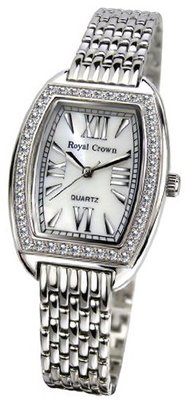 Gemorie  Fashion Cubic Zirconia with Steel Band in Rhodium Plating (129010)