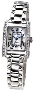 Gemorie  Fashion Cubic Zirconia with Steel Band in Rhodium Plating (129012)