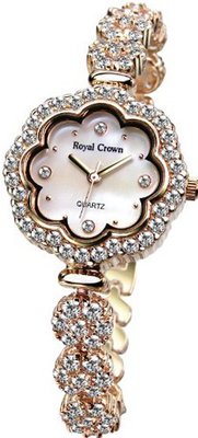 Gemorie  Fashion Floral Shape with Jewelry Band in Rose Gold Plating (128991)