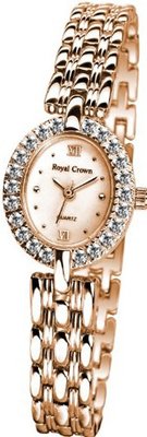 Gemorie  Fashion Oval Shape Cubic Zirconia with Steel Band in Rose Gold Plating (128999-RG)