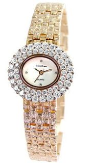 Gemorie  Fashion Oval Shape Cubic Zirconia with Steel Band in Rose Gold Plating (129004-RG)