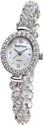 Gemorie  Fashion Oval with Jewelry Band in Rhodium Plating (128959)