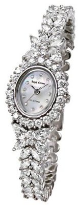 Gemorie  Fashion Oval with Jewelry Band in Rhodium Plating (128964)