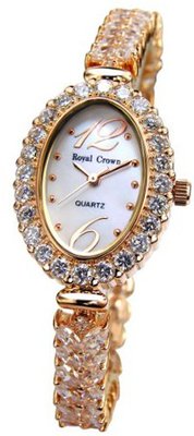 Gemorie  Fashion Oval with Jewelry Band in Rose Gold Plating (128977)