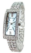 Gemorie  Fashion Rectangular with Jewelry Band in Rhodium Plating (128961)