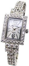 Gemorie  Fashion Rectangular with Jewelry Band in Rhodium Plating (128965)