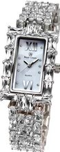 Gemorie  Fashion Rectangular with Jewelry Band in Rhodium Plating (128968)
