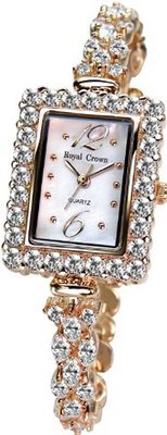 Gemorie  Fashion Rectangular with Jewelry Band in Rose Gold Plating (128975)