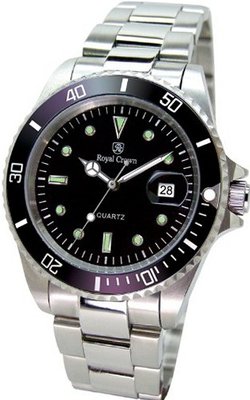 Gemorie Fashion Round Shape Canlendar with Steel Band in Rhodium Plating (129007)