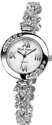 Gemorie  Fashion Round with Jewelry Band in Rhodium Plating (128971)