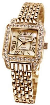 Gemorie  Fashion Square Shape Cubic Zirconia with Steel Band in Rose Gold Plating (129009-RG)