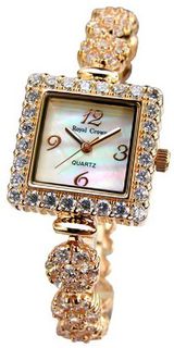 Gemorie  Fashion Square with Jewelry Band in Rose Gold Plating (128979)