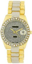 Geneve Elegante GEN-5067_TT/Silv Classic Rhinestone Encrusted Bezel and Dial