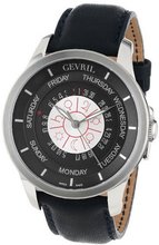 Gevril 2000_Set Columbus Circle Automatic Dark Blue Leather and Ballpoint Pen Set