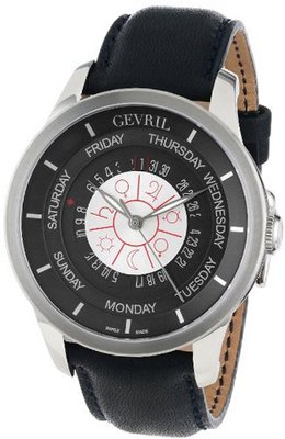 Gevril 2000_Set Columbus Circle Automatic Dark Blue Leather and Ballpoint Pen Set