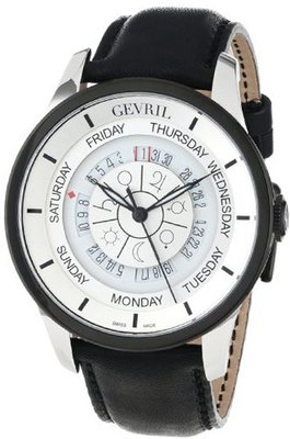 Gevril 2002_Set Columbus Circle Automatic Black Leather and Ballpoint Pen Set